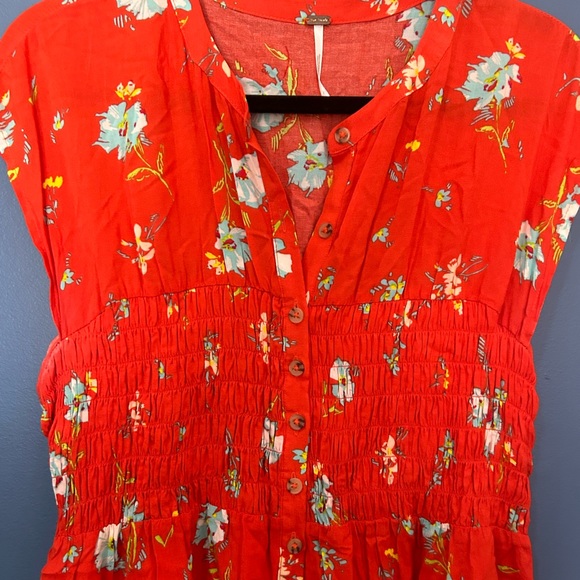 Free People beautiful capped sleeve dress - Picture 2 of 4